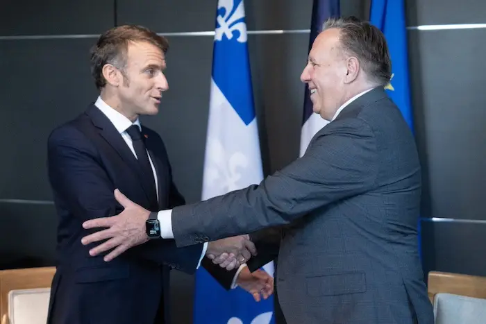 François Legault a rencontré le président français à Montréal